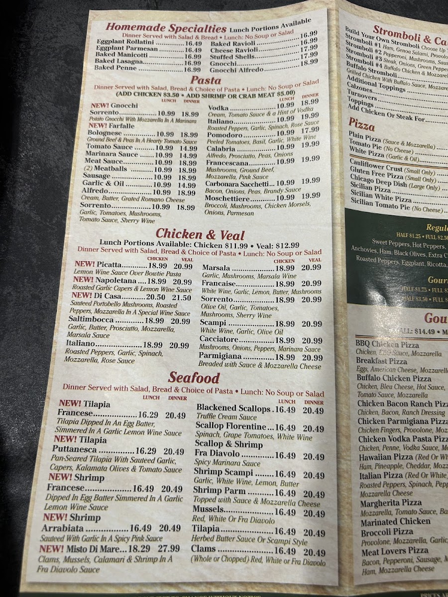 Menu Upper Crust Pizza & Italian Restaurant-3