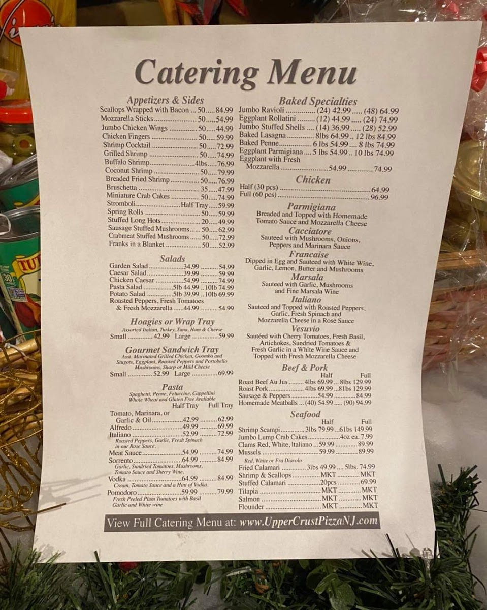 Menu Upper Crust Pizza & Italian Restaurant-6